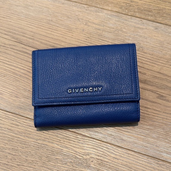 Givenchy Blue Leather Wallet - Picture 1 of 5
